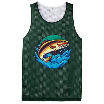 Fishing Worm Lake Mesh Reversible Basketball Jersey Tank