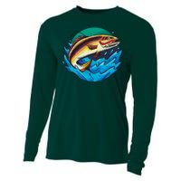 Fishing Worm Lake Cooling Performance Long Sleeve Crew