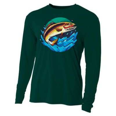 Fishing Worm Lake Cooling Performance Long Sleeve Crew