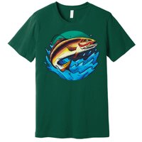 Fishing Worm Lake Premium T-Shirt