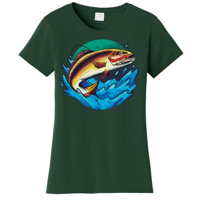 Fishing Worm Lake Women's T-Shirt