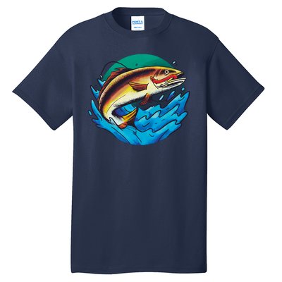 Fishing Worm Lake Tall T-Shirt