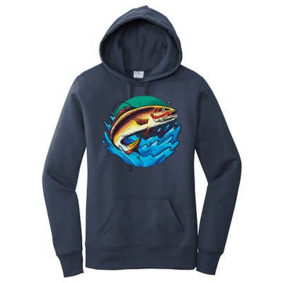 Fishing Worm Lake Women's Pullover Hoodie