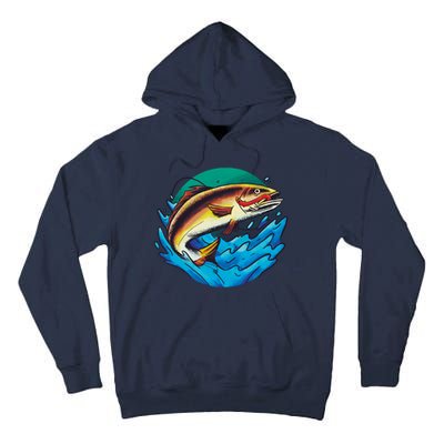 Fishing Worm Lake Tall Hoodie