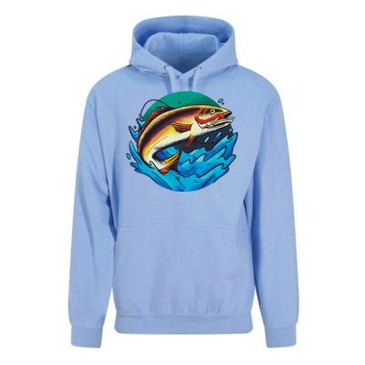 Fishing Worm Lake Unisex Surf Hoodie