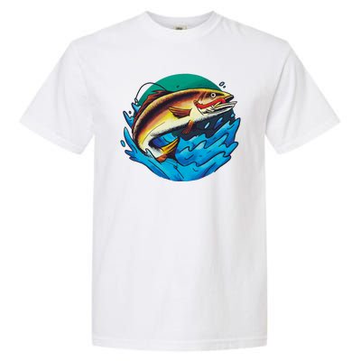 Fishing Worm Lake Garment-Dyed Heavyweight T-Shirt