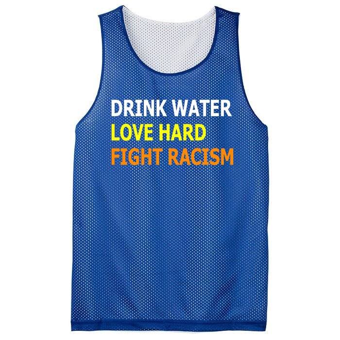 Funny Water Love Hard Fight Racism Cool Gift Mesh Reversible Basketball Jersey Tank