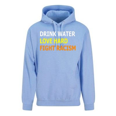 Funny Water Love Hard Fight Racism Cool Gift Unisex Surf Hoodie