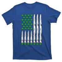 Funny Weed Leaf Flag Cannabis 4th Of July T-Shirt