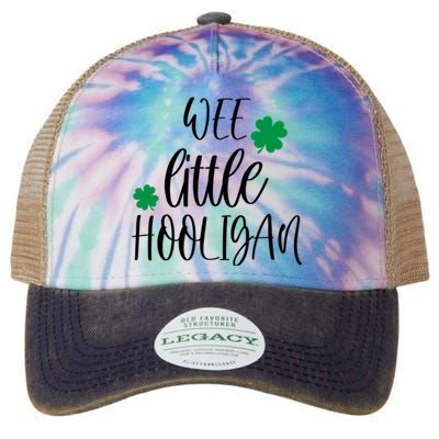 Funny Wee Little Hooligan St Patrick’s Day Funny Gift Legacy Tie Dye Trucker Hat