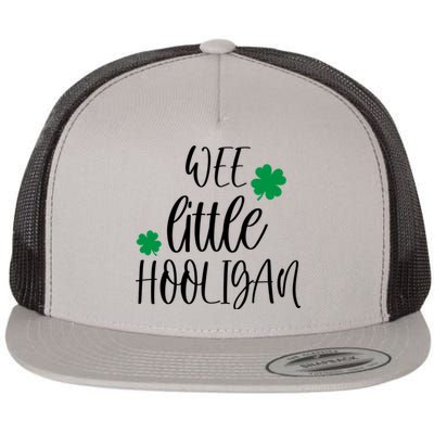 Funny Wee Little Hooligan St Patrick’s Day Funny Gift Flat Bill Trucker Hat