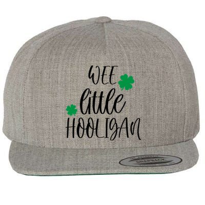 Funny Wee Little Hooligan St Patrick’s Day Funny Gift Wool Snapback Cap