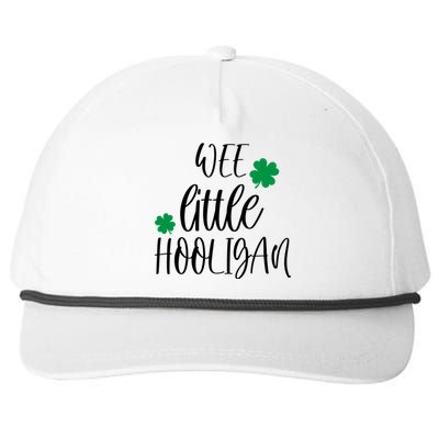 Funny Wee Little Hooligan St Patrick’s Day Funny Gift Snapback Five-Panel Rope Hat