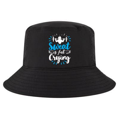 Funny Weight Loss Sweat Is Fat Crying Design Cute Gift Cool Comfort Performance Bucket Hat