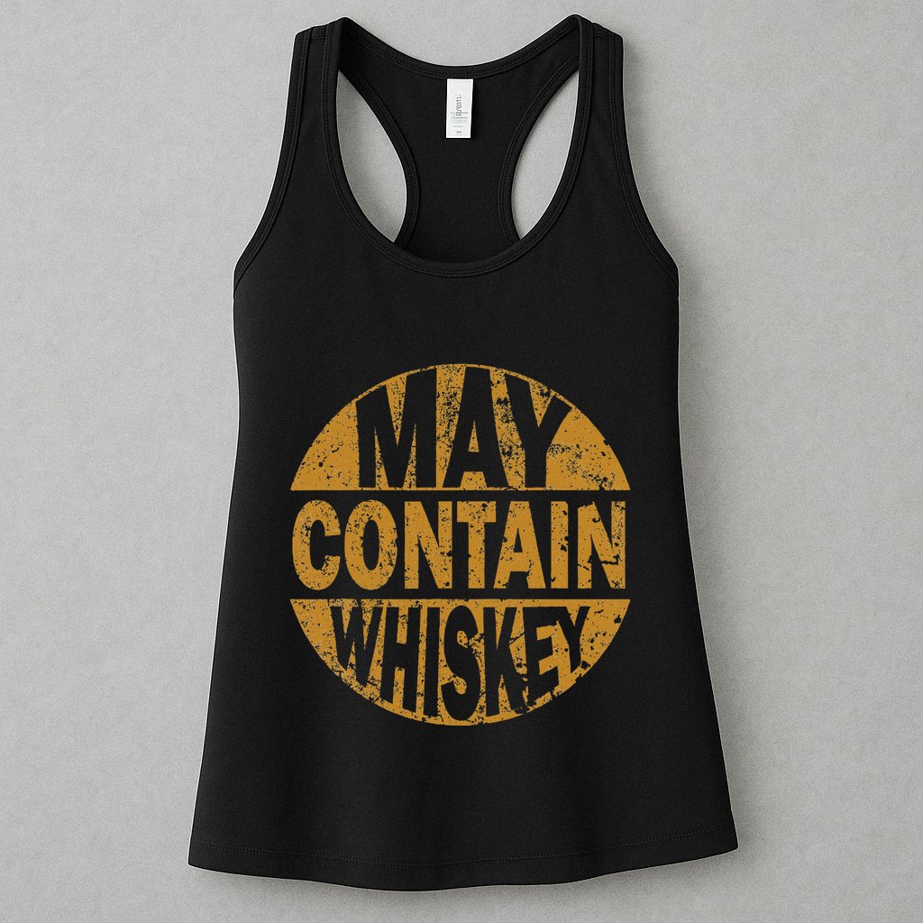 Funny Whiskey Lovers Gift May Contain Whiskey Womens Tank Top