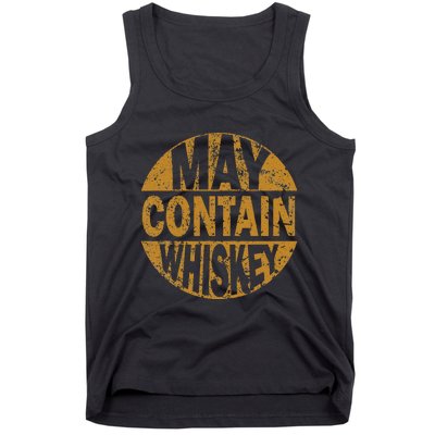 Funny Whiskey Lovers Gift May Contain Whiskey Tank Top