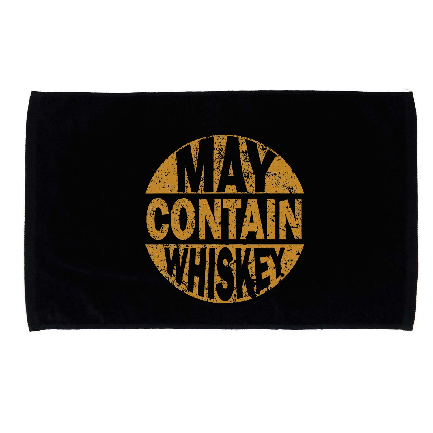 Funny Whiskey Lovers Gift May Contain Whiskey Microfiber Hand Towel