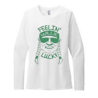 Feelin Willie Lucky Feeling Lucky St. Patrick's Day Funny Willie Nelson Womens CVC Long Sleeve Shirt