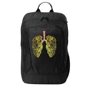 Funny Weed Lung Marijuana Bud THC Lung City Backpack