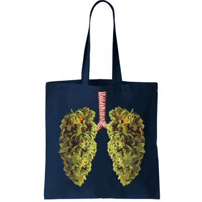 Funny Weed Lung Marijuana Bud THC Lung Tote Bag