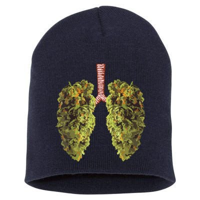 Funny Weed Lung Marijuana Bud THC Lung Short Acrylic Beanie