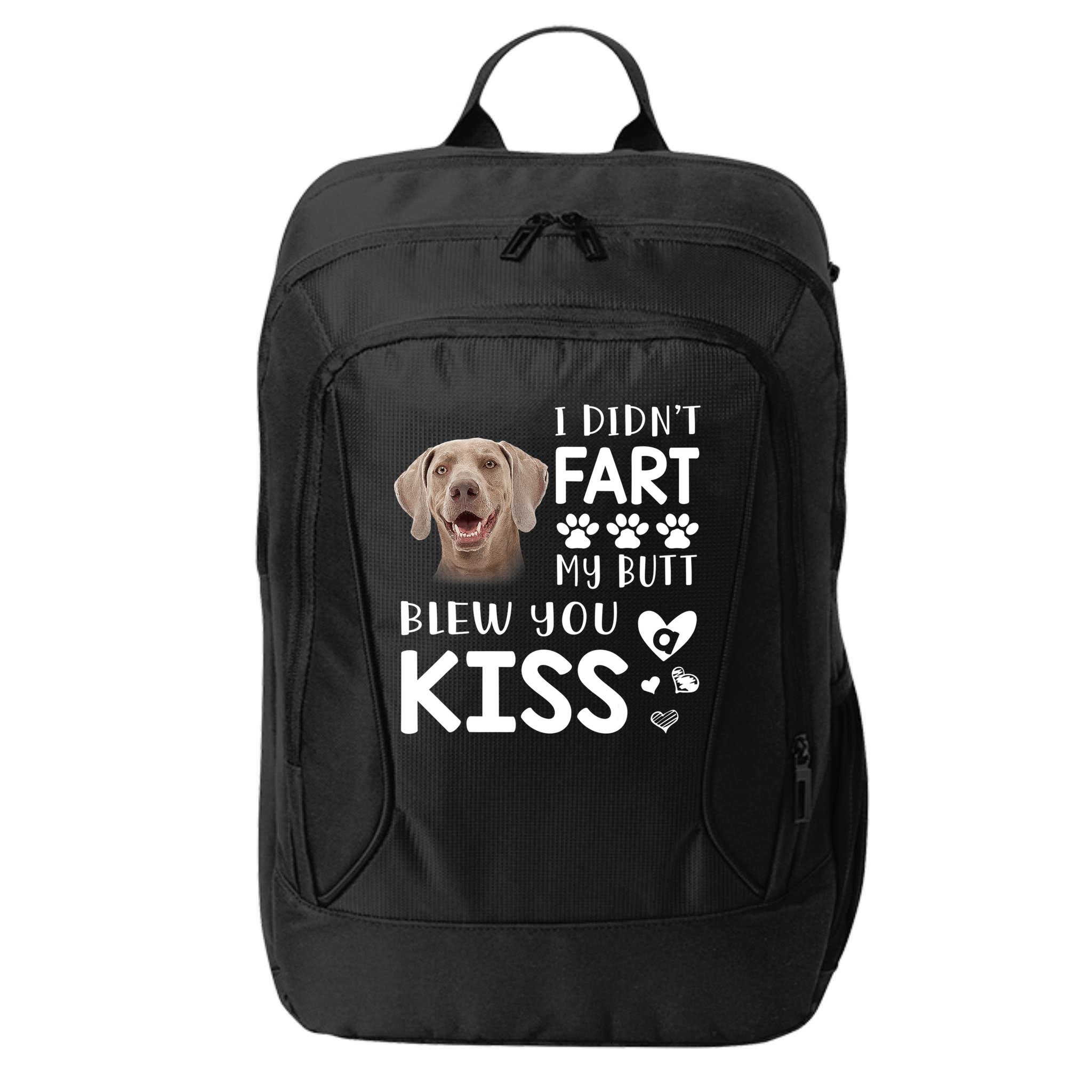 Funny Weimaraner Mom Dad Dog Lovers Gift City Backpack