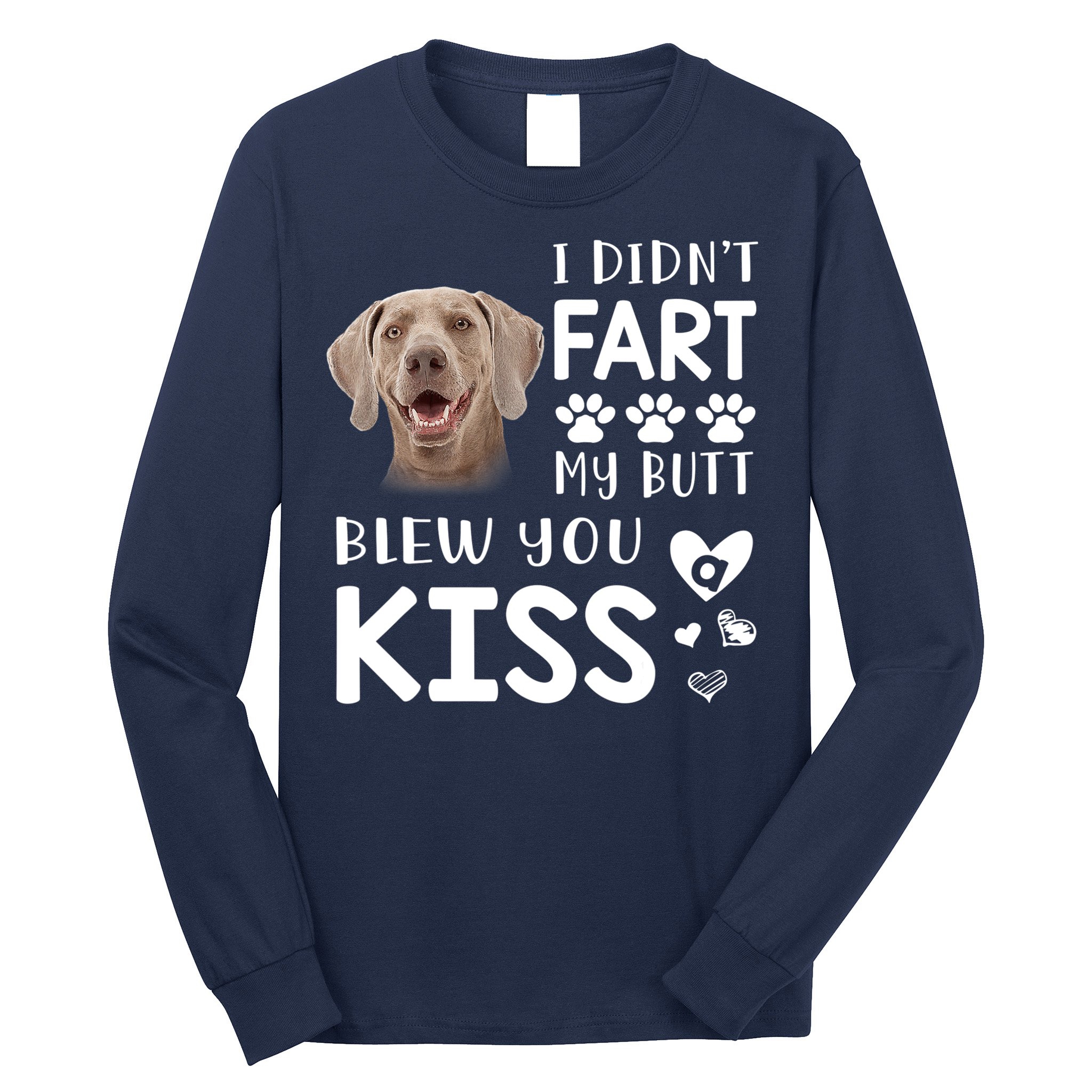 Funny Weimaraner Mom Dad Dog Lovers Gift Long Sleeve Shirt