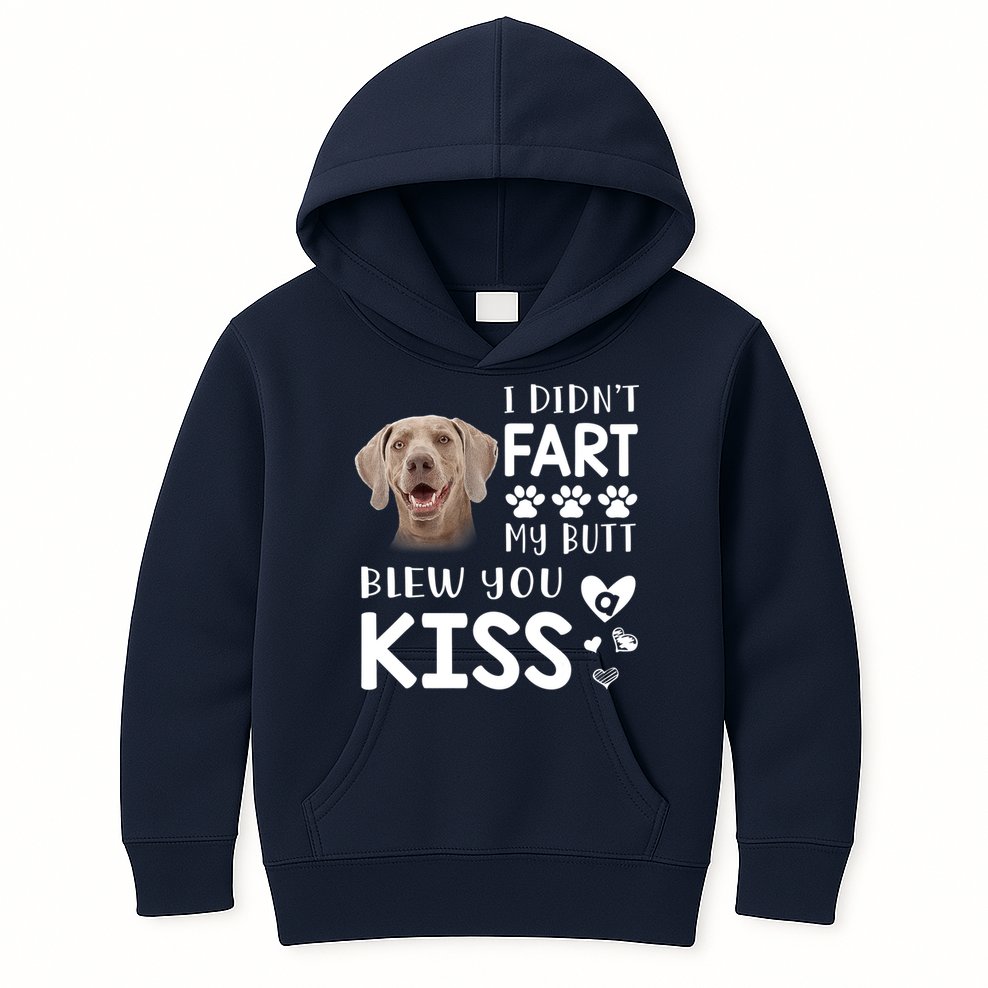 Funny Weimaraner Mom Dad Dog Lovers Gift Kids Hoodie