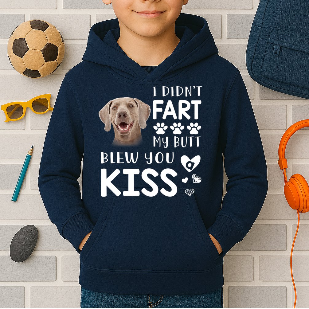 Funny Weimaraner Mom Dad Dog Lovers Gift Kids Hoodie