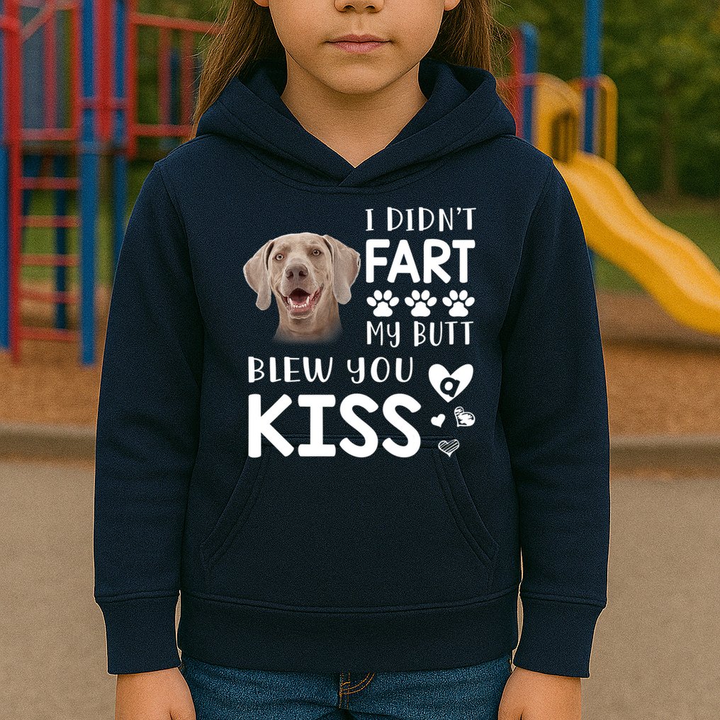 Funny Weimaraner Mom Dad Dog Lovers Gift Kids Hoodie