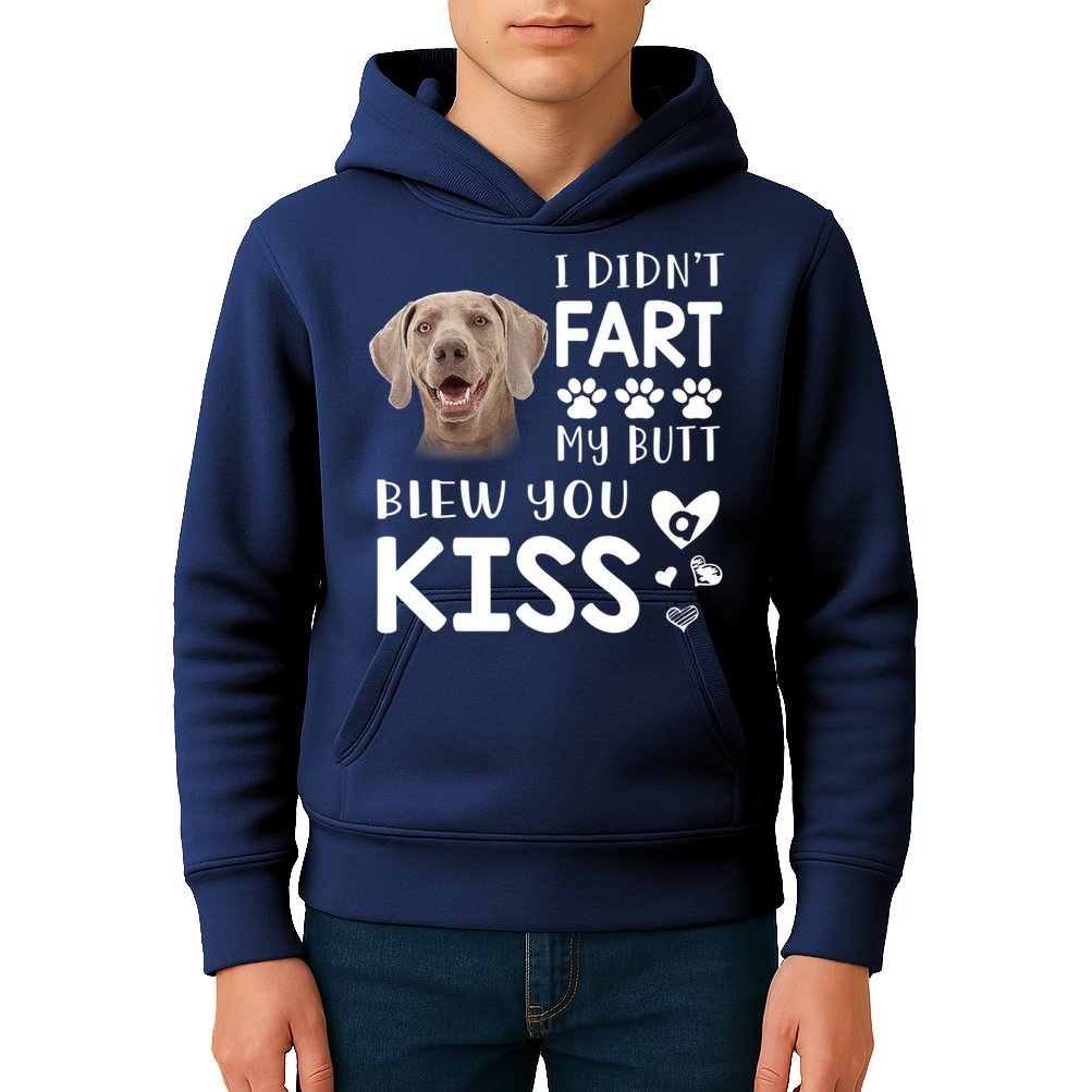 Funny Weimaraner Mom Dad Dog Lovers Gift Kids Hoodie