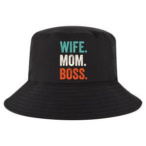 Funny Wife Mom Boss Mothers Day Fun Tee Cute Husband And Husb Cute Gift Cool Comfort Performance Bucket Hat