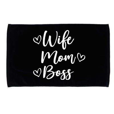 Funny Wife Mom Boss Mother Mom Mama Married Boss Design Cool Gift Microfiber Hand Towel