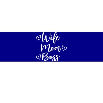 Funny Wife Mom Boss Mother Mom Mama Married Boss Design Cool Gift Bumper Sticker