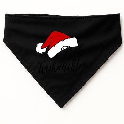Frohe Weihnachten Merry Christmas Auf Deutsch German Germany USA-Made Doggie Bandana