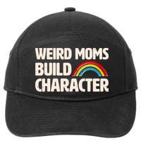 Funny Weird Moms Build Characters 7-Panel Snapback Hat