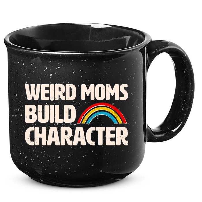 Funny Weird Moms Build Characters 15oz Campfire Ceramic Mug