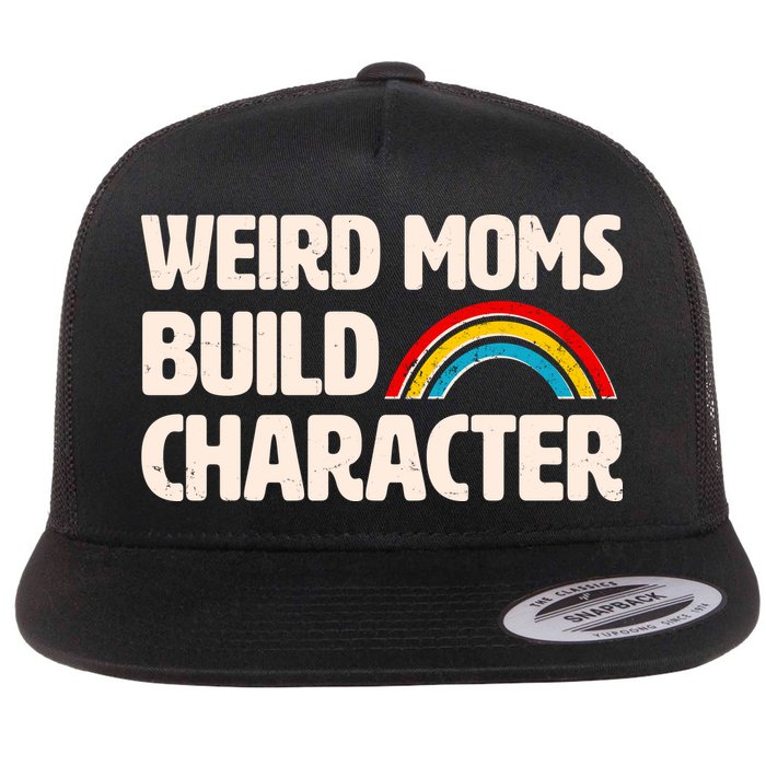 Funny Weird Moms Build Characters Flatbill Hat