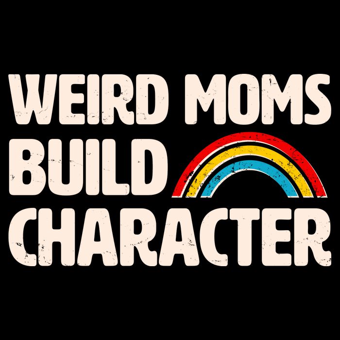 Funny Weird Moms Build Characters Flatbill Hat