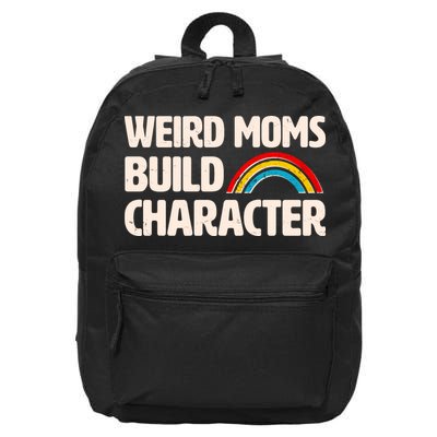 Funny Weird Moms Build Characters 16 in Basic Backpack