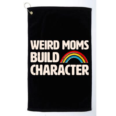 Funny Weird Moms Build Characters Golf Towel