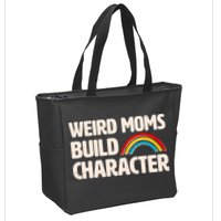 Funny Weird Moms Build Characters Zip Tote Bag