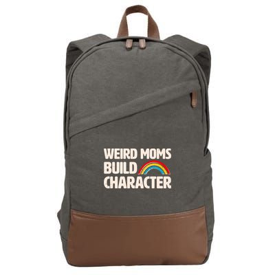 Funny Weird Moms Build Characters Cotton Canvas Backpack