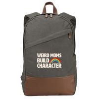 Funny Weird Moms Build Characters Cotton Canvas Backpack