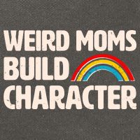 Funny Weird Moms Build Characters Cotton Canvas Backpack