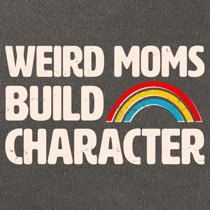 Funny Weird Moms Build Characters Cotton Canvas Backpack