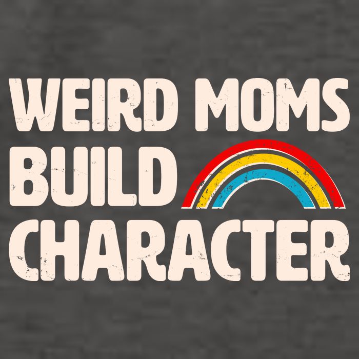 Funny Weird Moms Build Characters Vector Backpack
