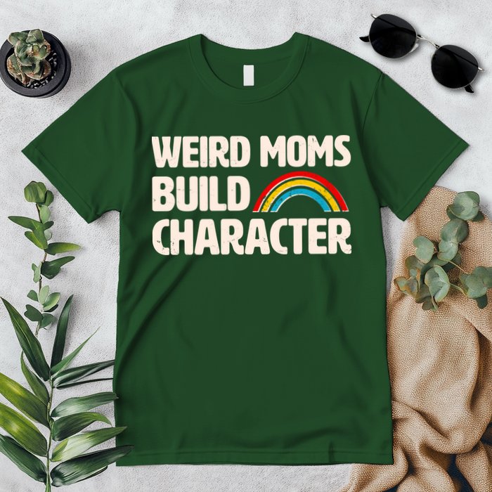 Funny Weird Moms Build Characters Premium T-Shirt