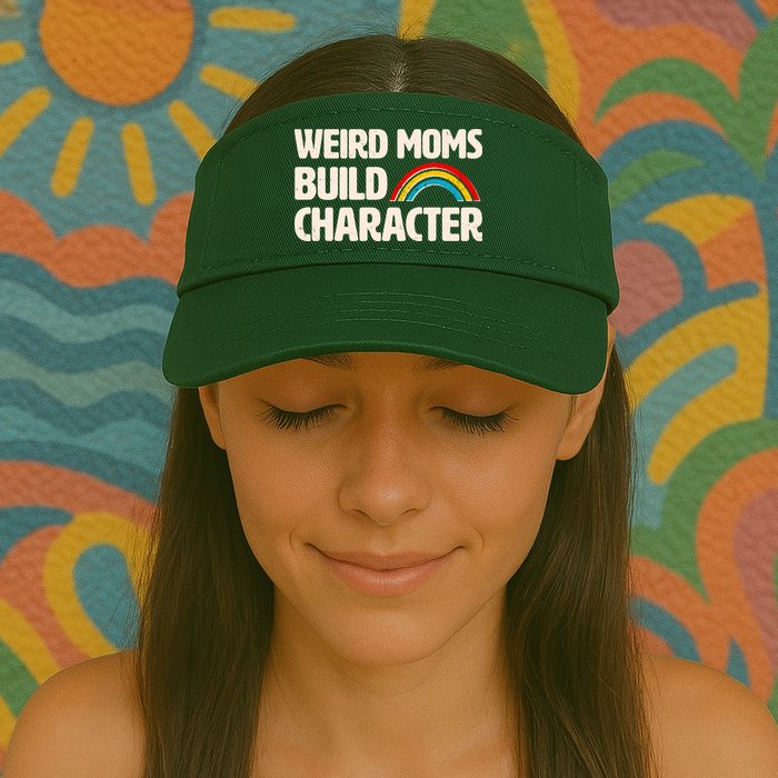 Funny Weird Moms Build Characters Visor