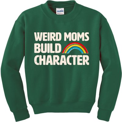 Funny Weird Moms Build Characters Kids Sweatshirt